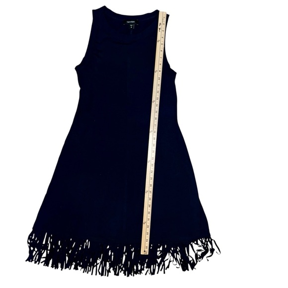 Karen Kane Dark Blue Fringe Dress Size Medium NWT - Picture 4 of 7